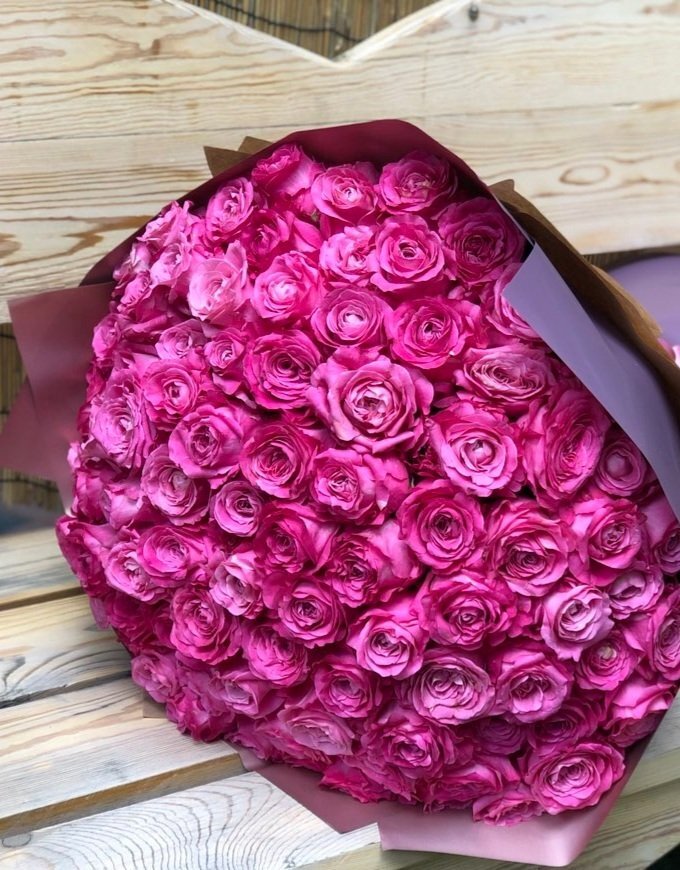 101 purple roses