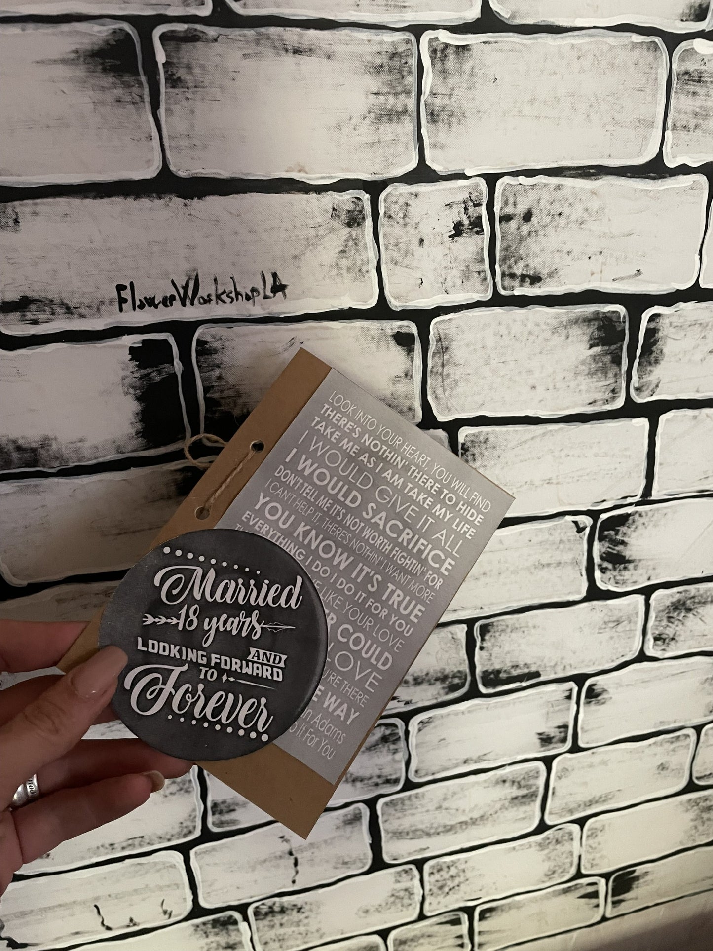 Handmade message card For Anniversary