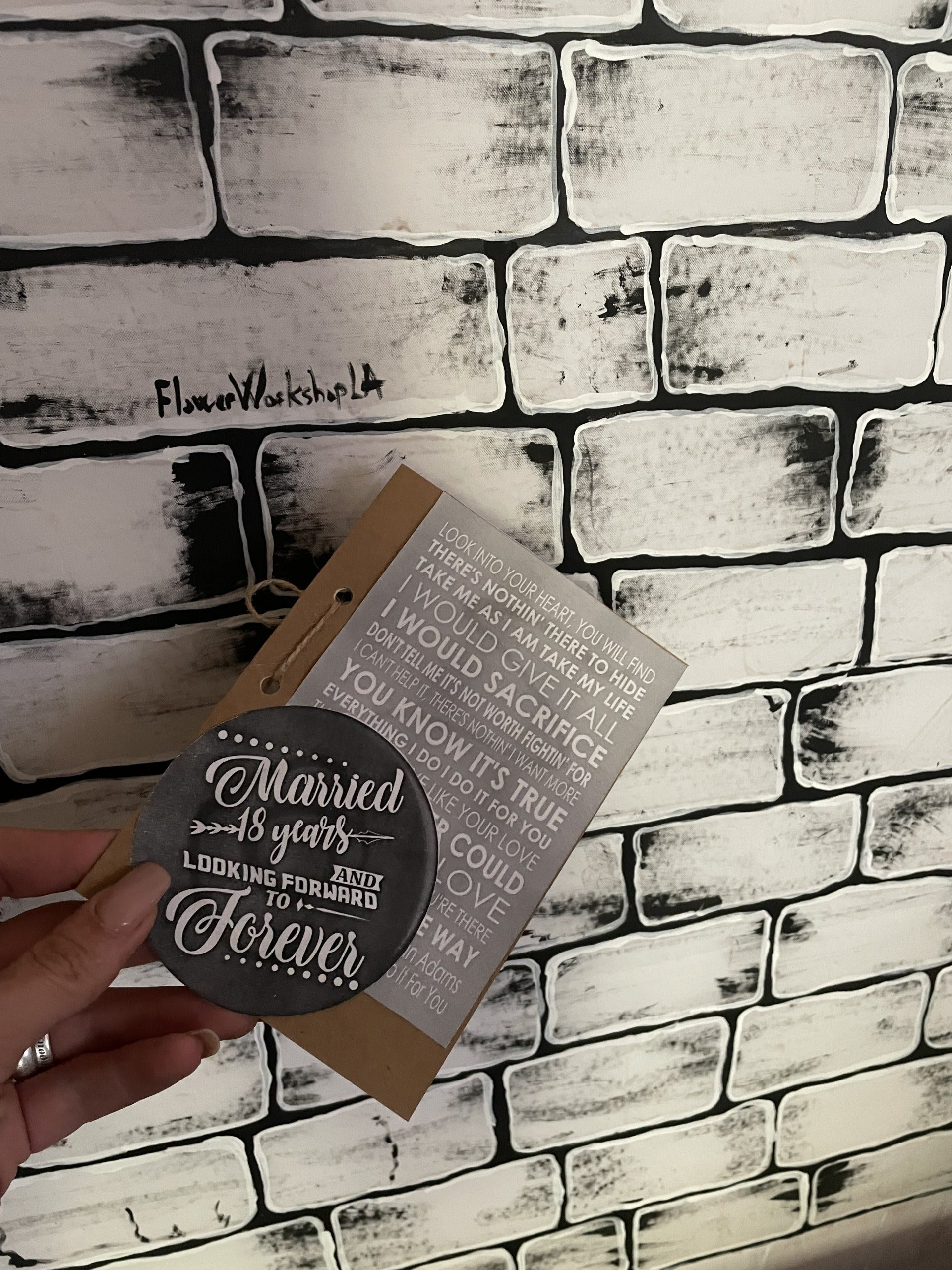 Handmade message card For Anniversary