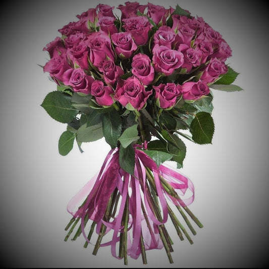50 purple roses