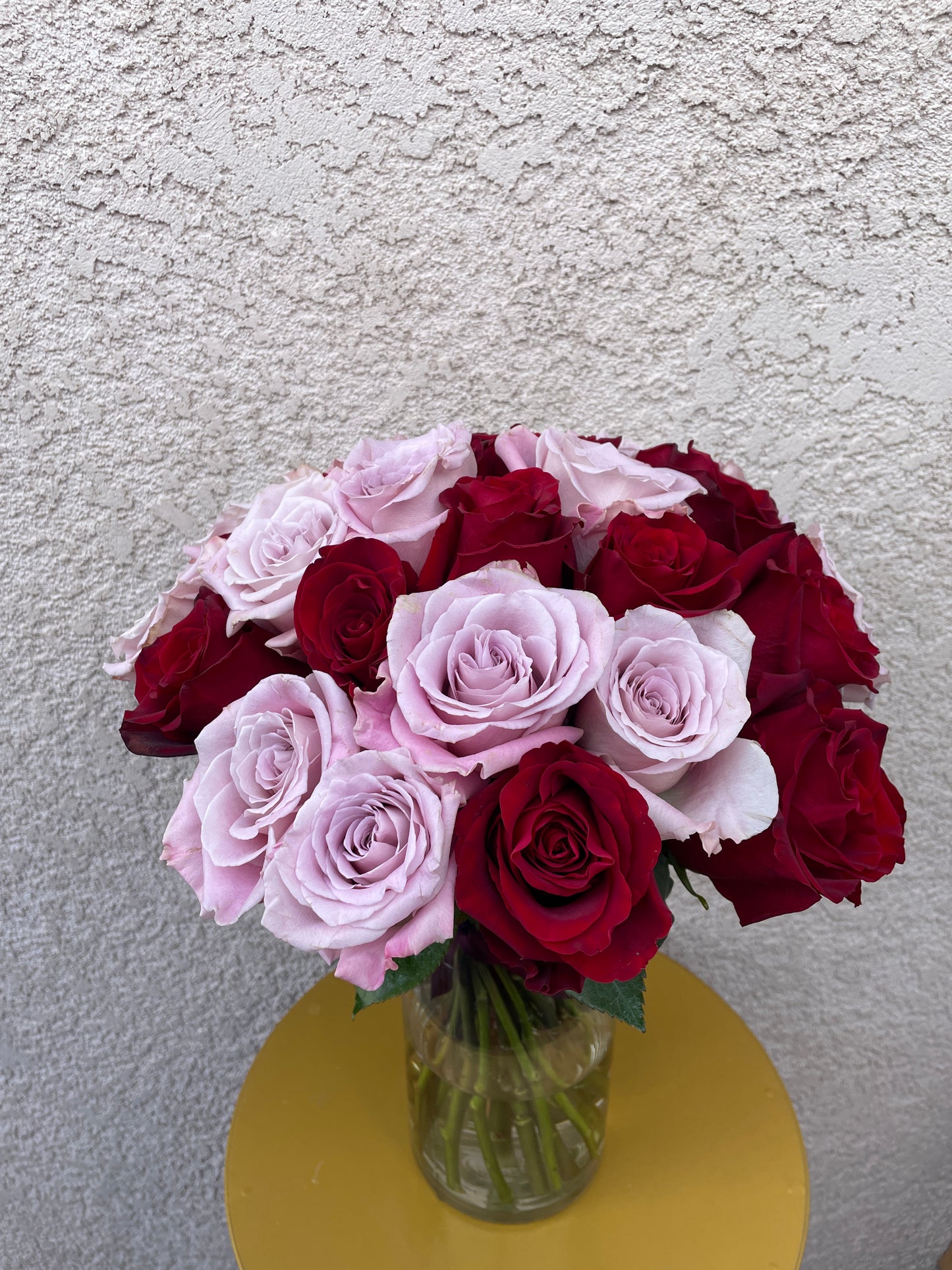 Bunch of happiness (2 Dozen Red and Pink Roses)