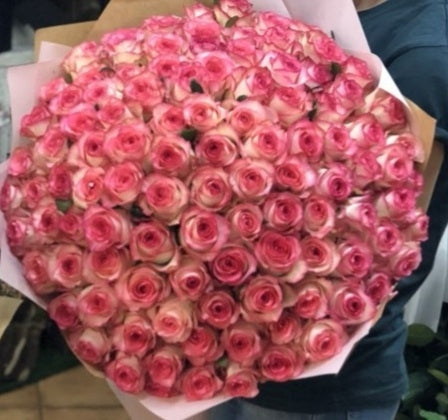 101 pink roses